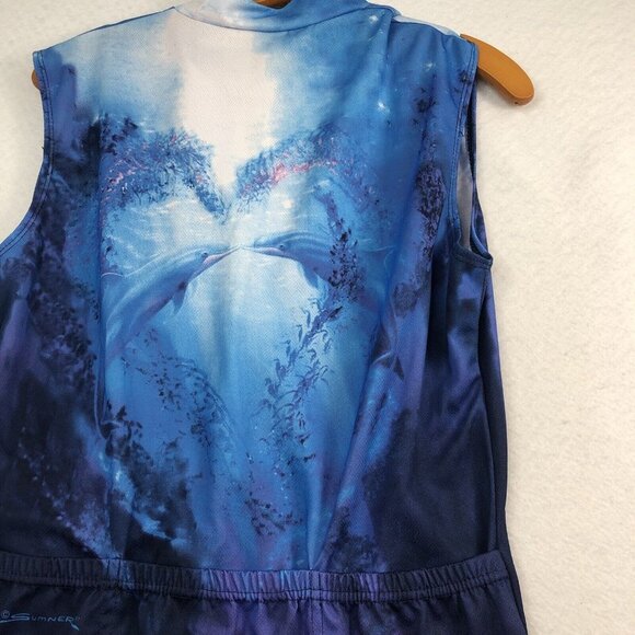 World Jerseys Women's Cycling Jersey Bike Tops Size XL Dolphin print Sumner 1991 - Picture 15 of 16